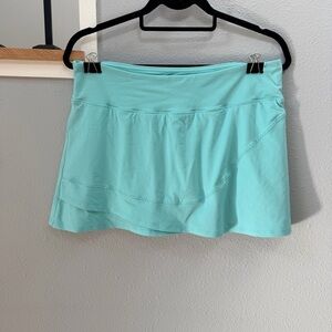 LIJA Women's Skirt Light Aqua Blue Athletic Skirt